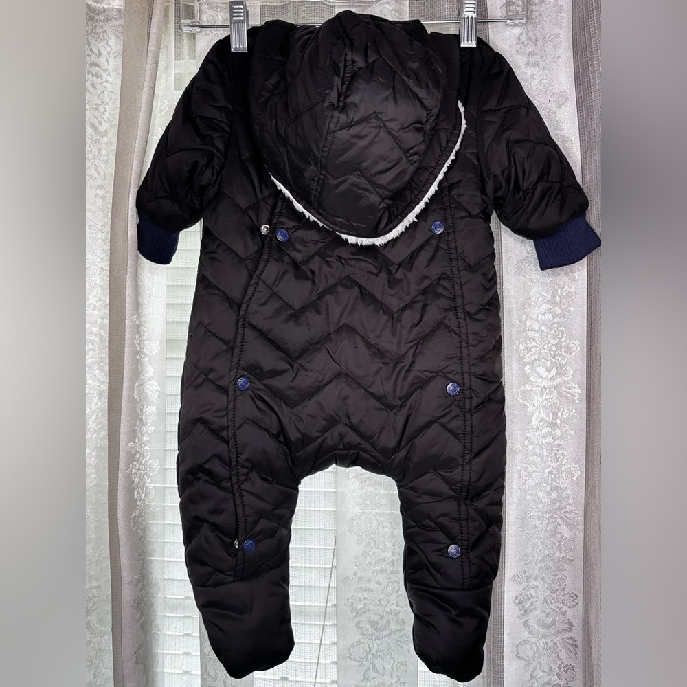 Urban Republic Black Baby Boy Puffer SnowSuit with‎ Hood